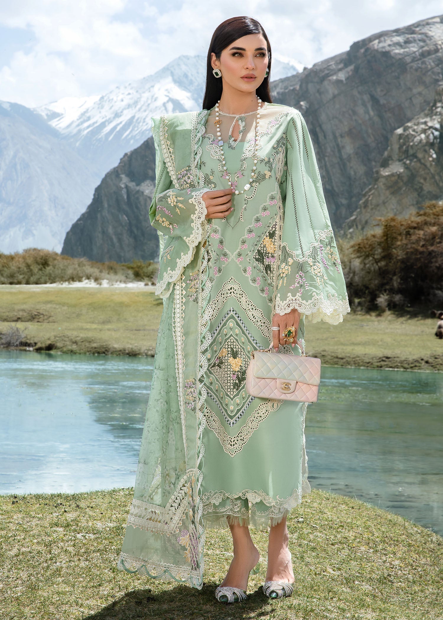 crimson green dress Crimson - Mint