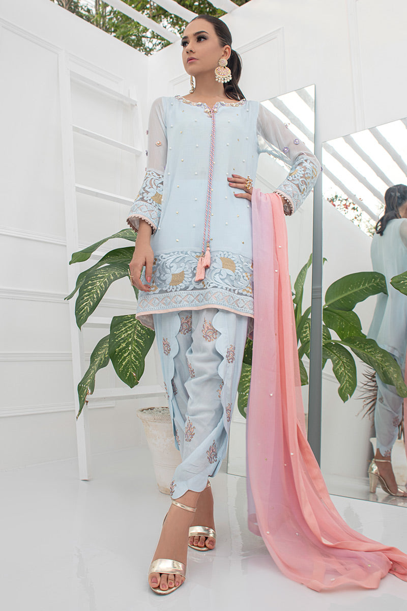 Fatima Khan | Luxury Pret 24 | DAISY BLUE