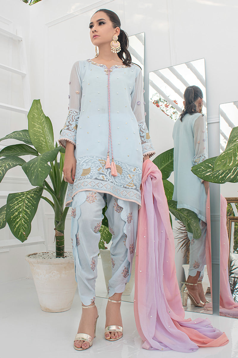 Fatima Khan | Luxury Pret 24 | DAISY BLUE
