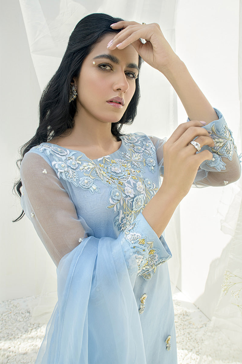 Fatima Khan | Luxury Pret 24 | POWDER BLUE
