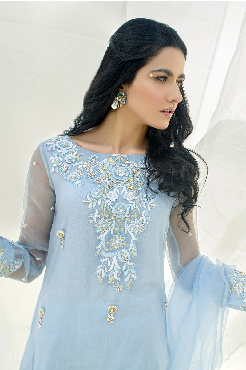 Fatima Khan | Luxury Pret 24 | POWDER BLUE