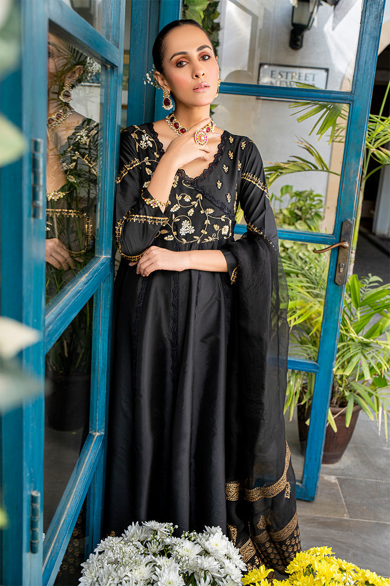 Fatima Khan | Luxury Pret 24 | SAFFRON BLACK