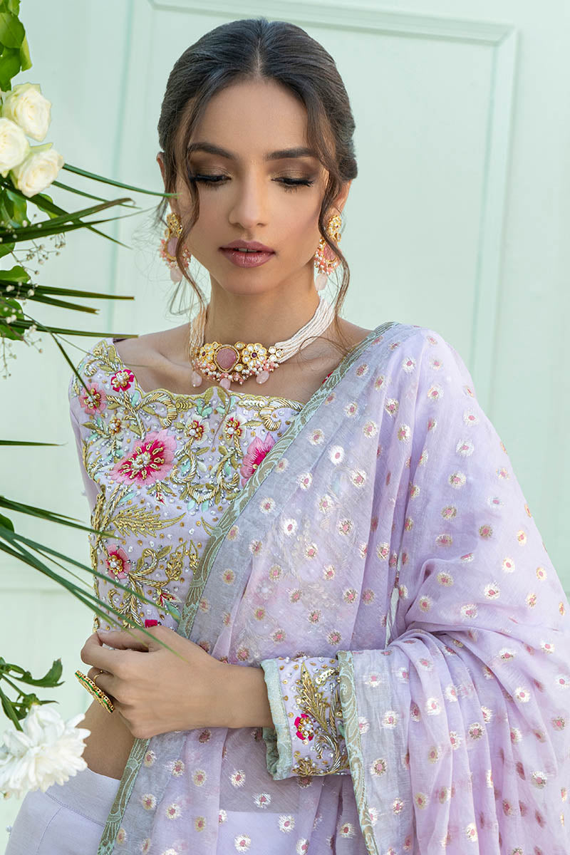 Fatima Khan | Luxury Pret 24 | MIRAAL (LILAC CHOLI)