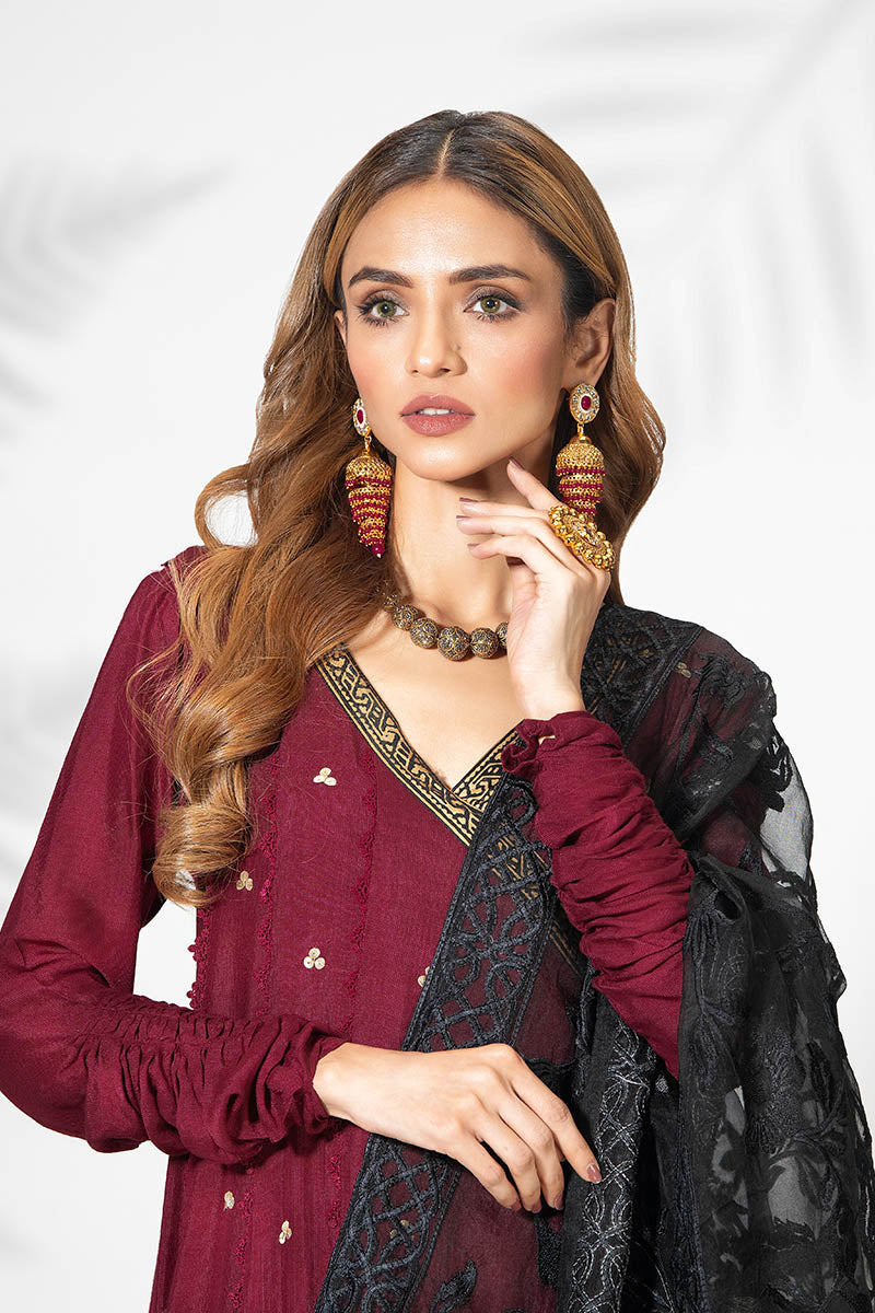 Fatima Khan | Best Sellers 24 | AMBER MAROON KALIDAR