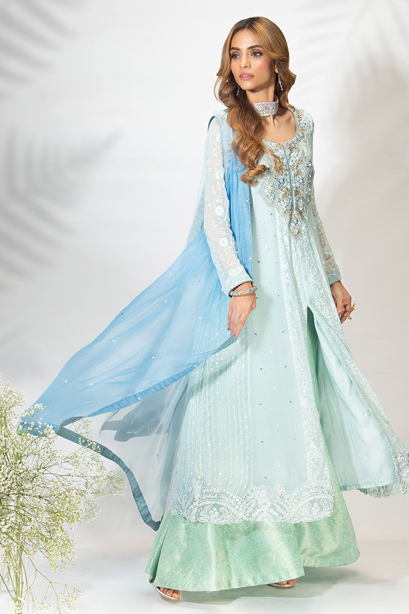 Fatima Khan | Luxury Pret 24 | TIFFANY BLUE