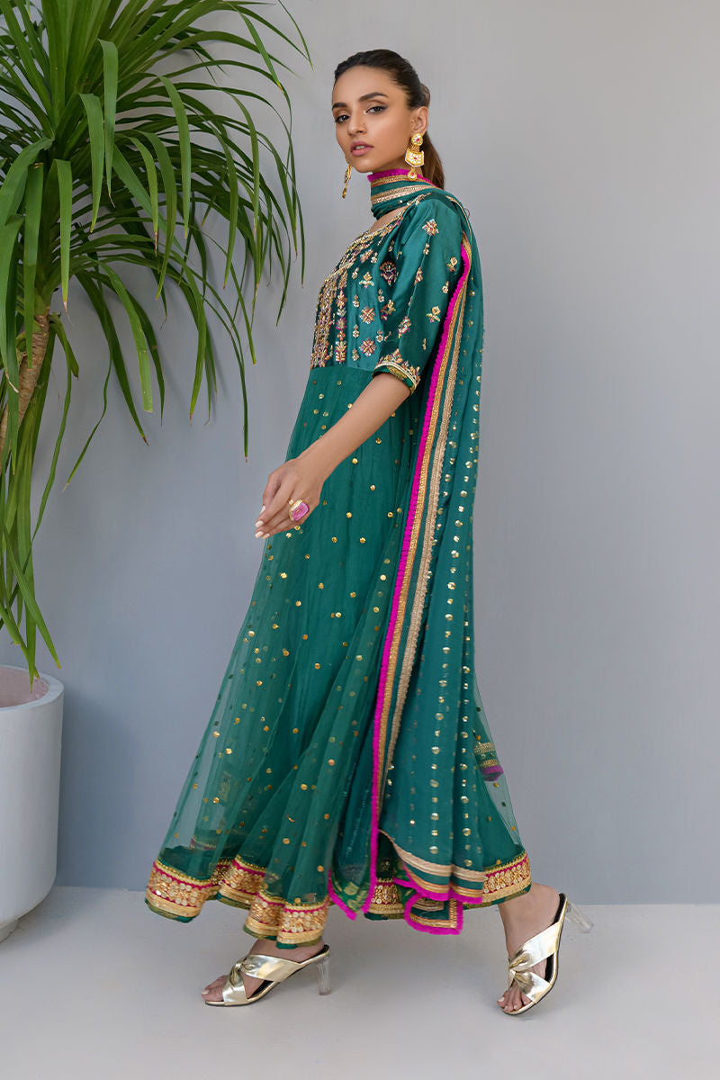 Fatima Khan | Luxury Pret 24 | JADE GREEN GOLD
