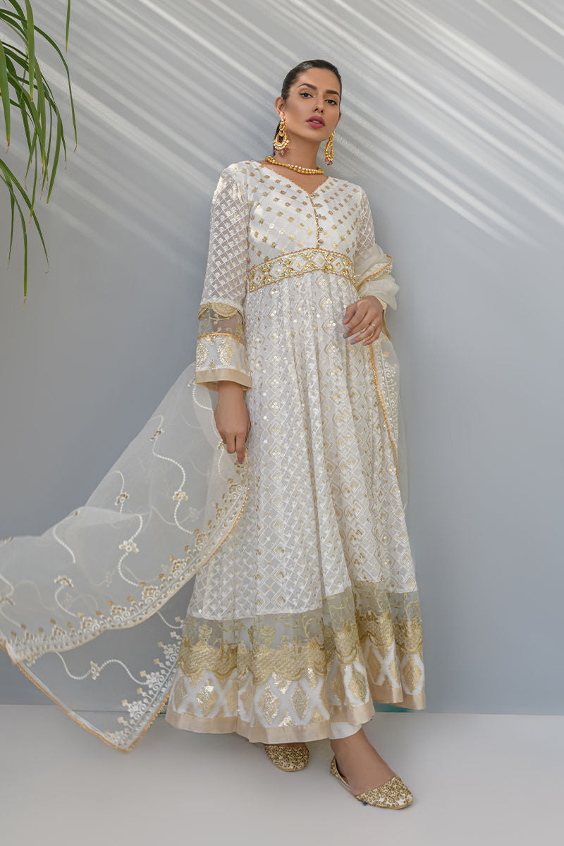 Fatima Khan | Luxury Pret 24 | LOTUS WHITE
