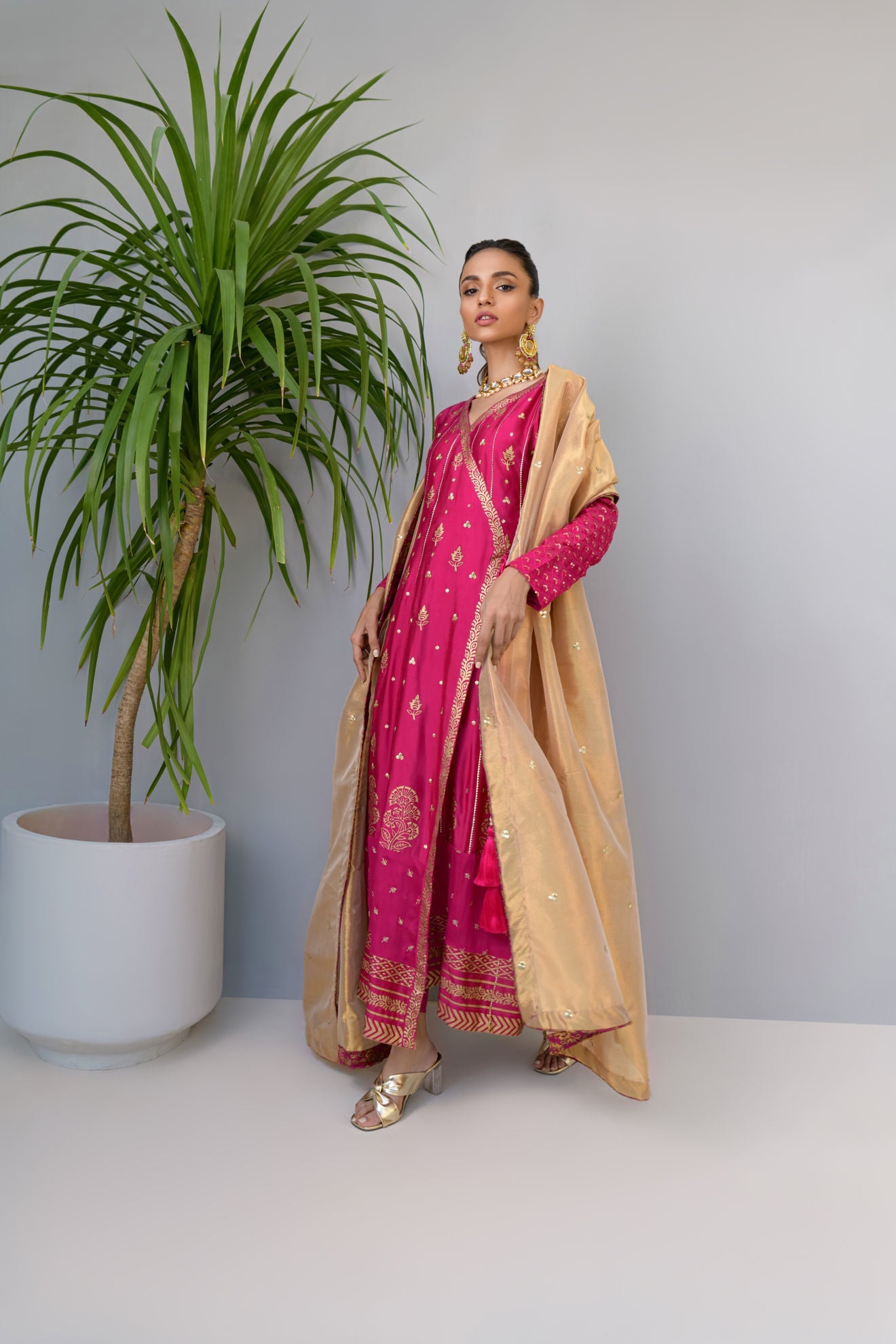 Fatima Khan | Luxury Pret 24 | SHIMMERY FUCHSIA