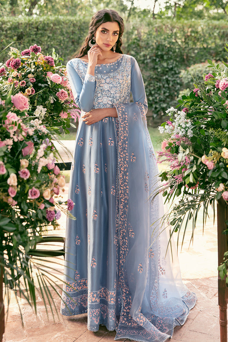 Ansab Jahangir | Luxury Silk Pret | PERIWINKLE BLOOM