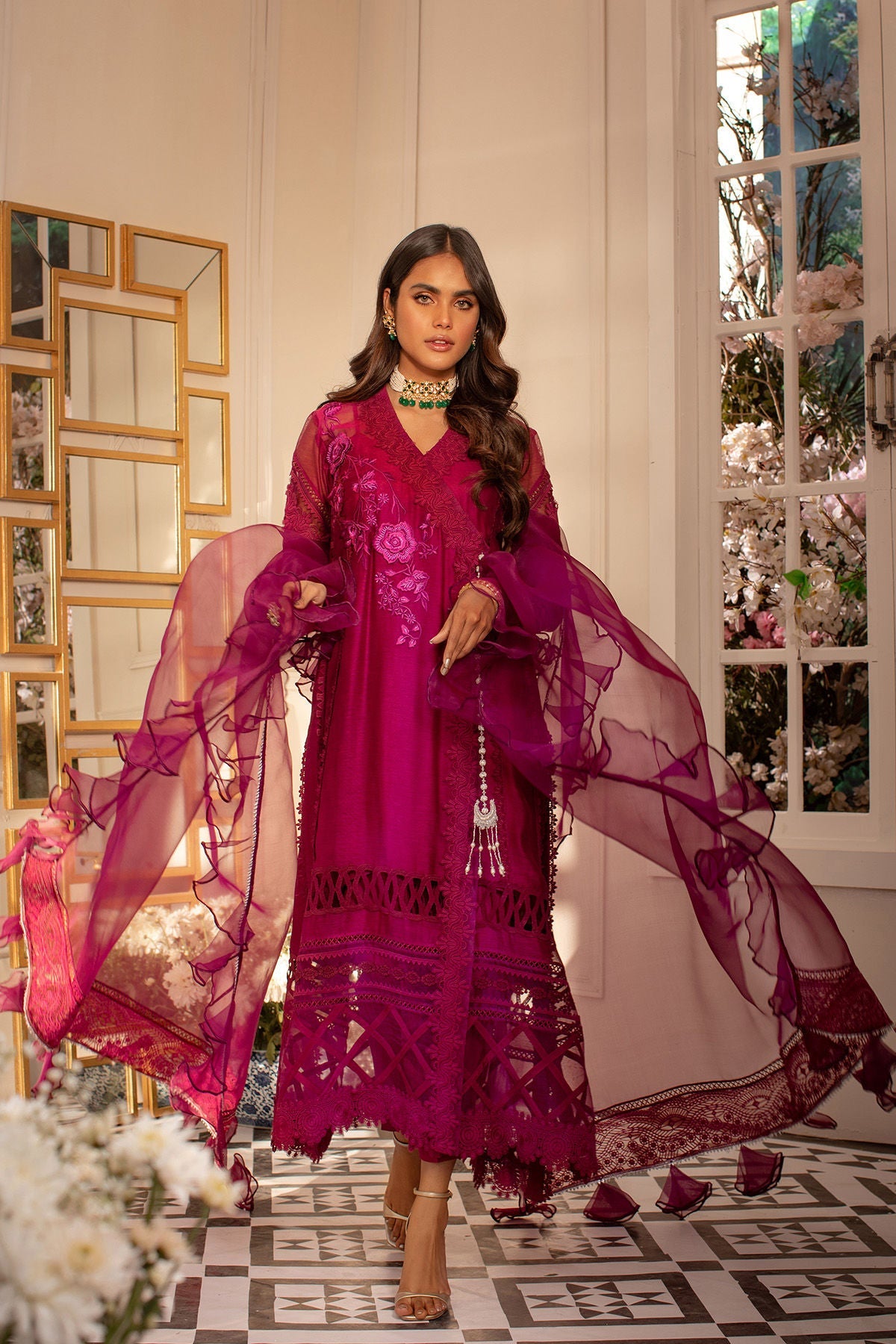 Annus Abrar | Designer Picks 24 | CALLA-CRANBERRY