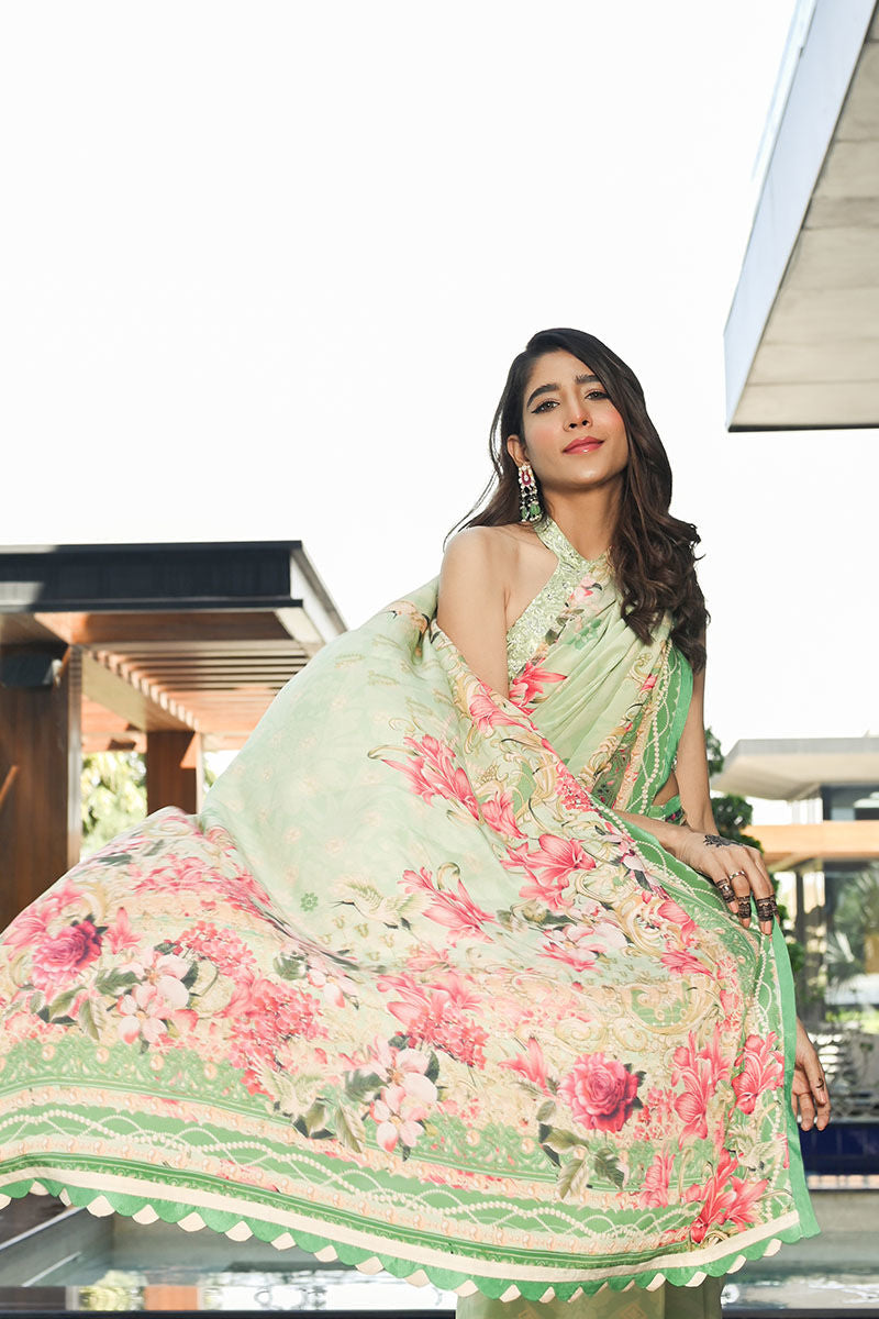 Ansab Jahangir | Luxury Silk Pret | ALOE WASH