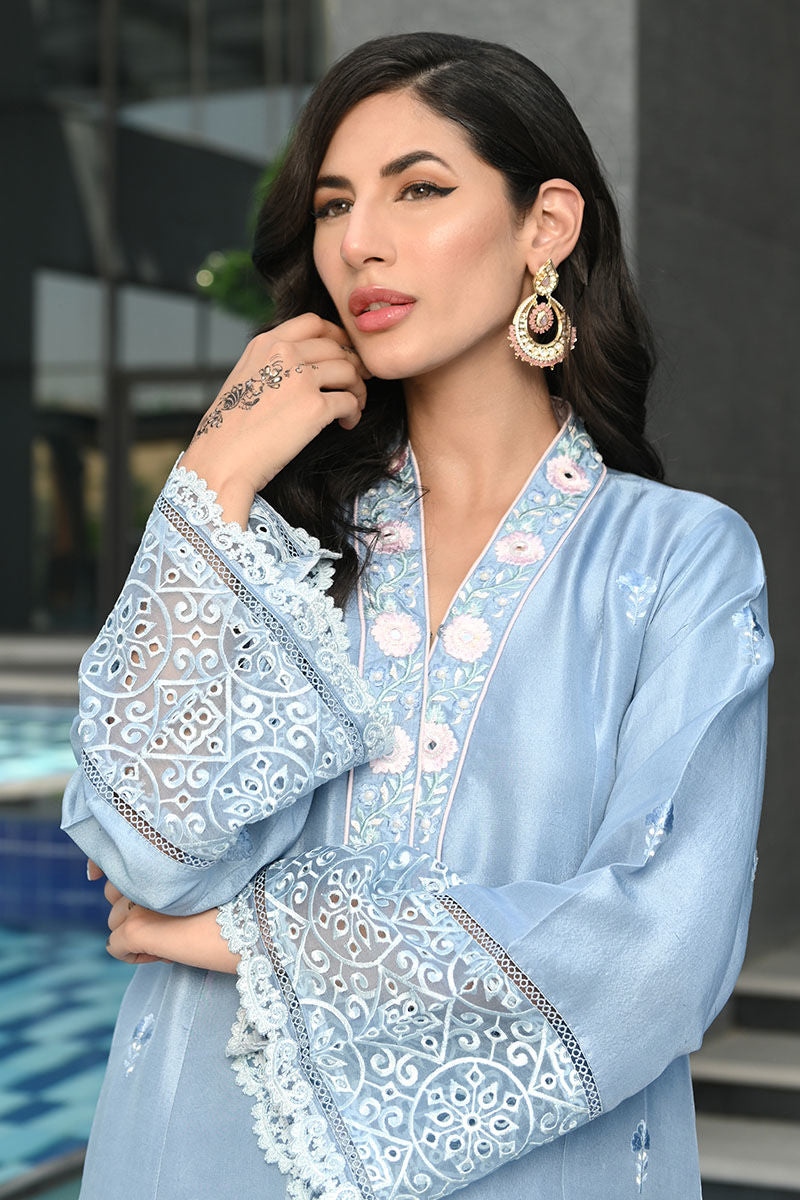 Ansab Jahangir | Luxury Silk Pret | CRYSTAL BLUE