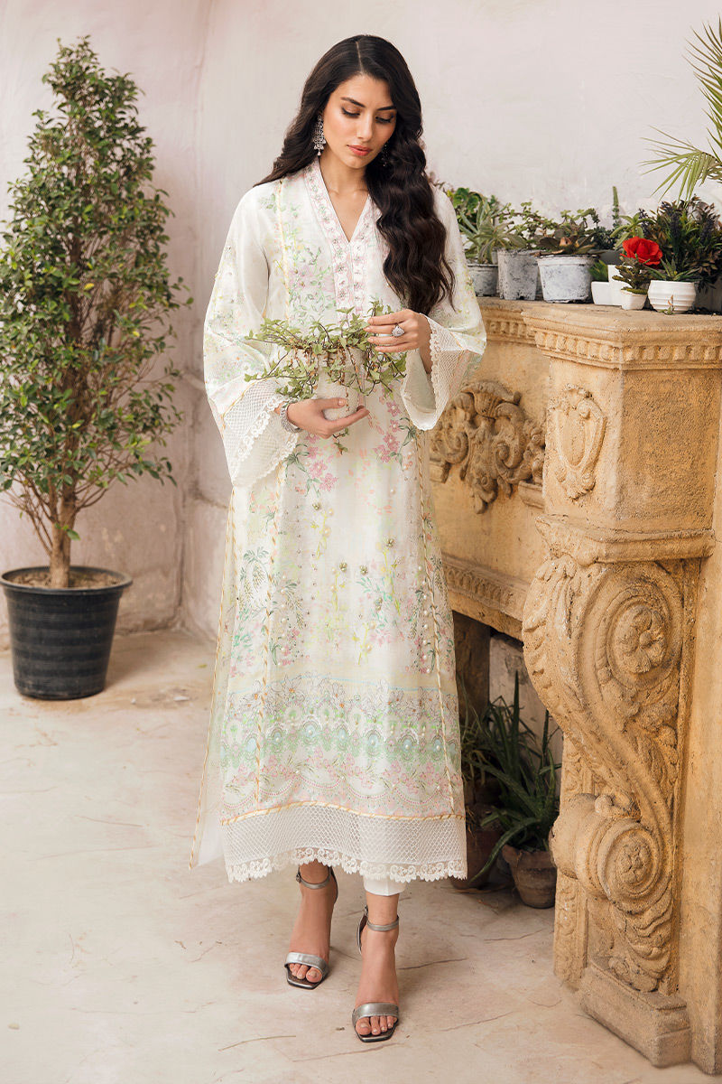 Ansab Jahangir | Luxury Silk Pret | WHISPER WHITE