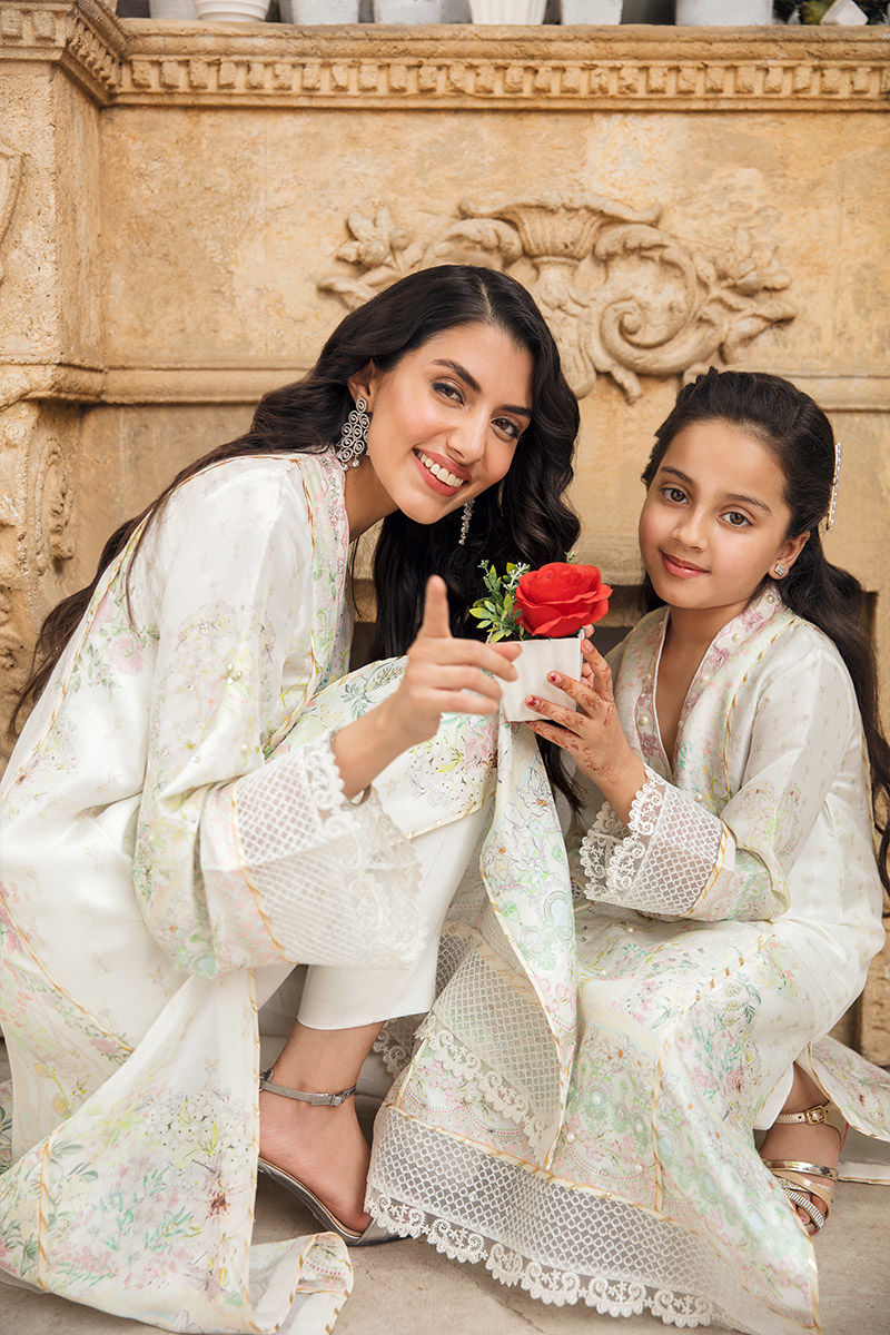 Ansab Jahangir | Luxury Silk Pret | WHISPER WHITE