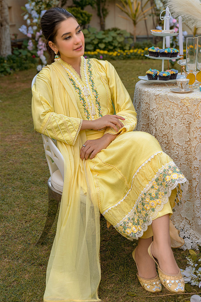 Fatima Khan | Luxury Pret 24 | VIVID YELLOW
