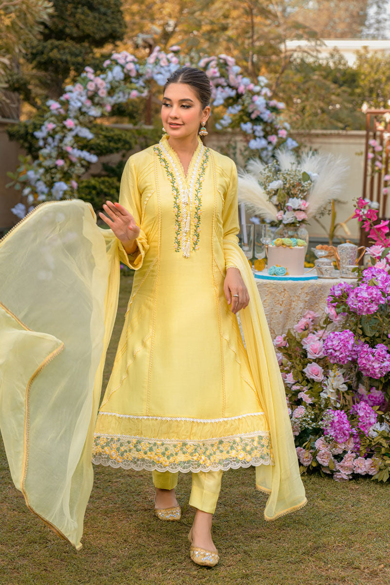Fatima Khan | Luxury Pret 24 | VIVID YELLOW