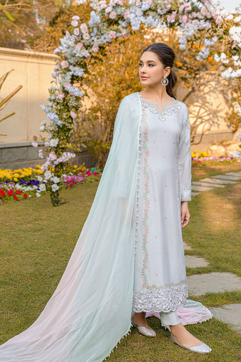 Fatima Khan | Luxury Pret 24 | FRENCH GREY