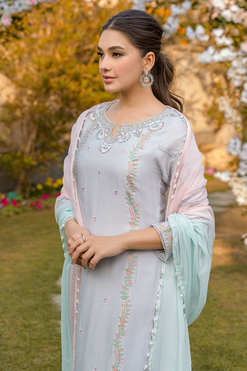 Fatima Khan | Luxury Pret 24 | FRENCH GREY