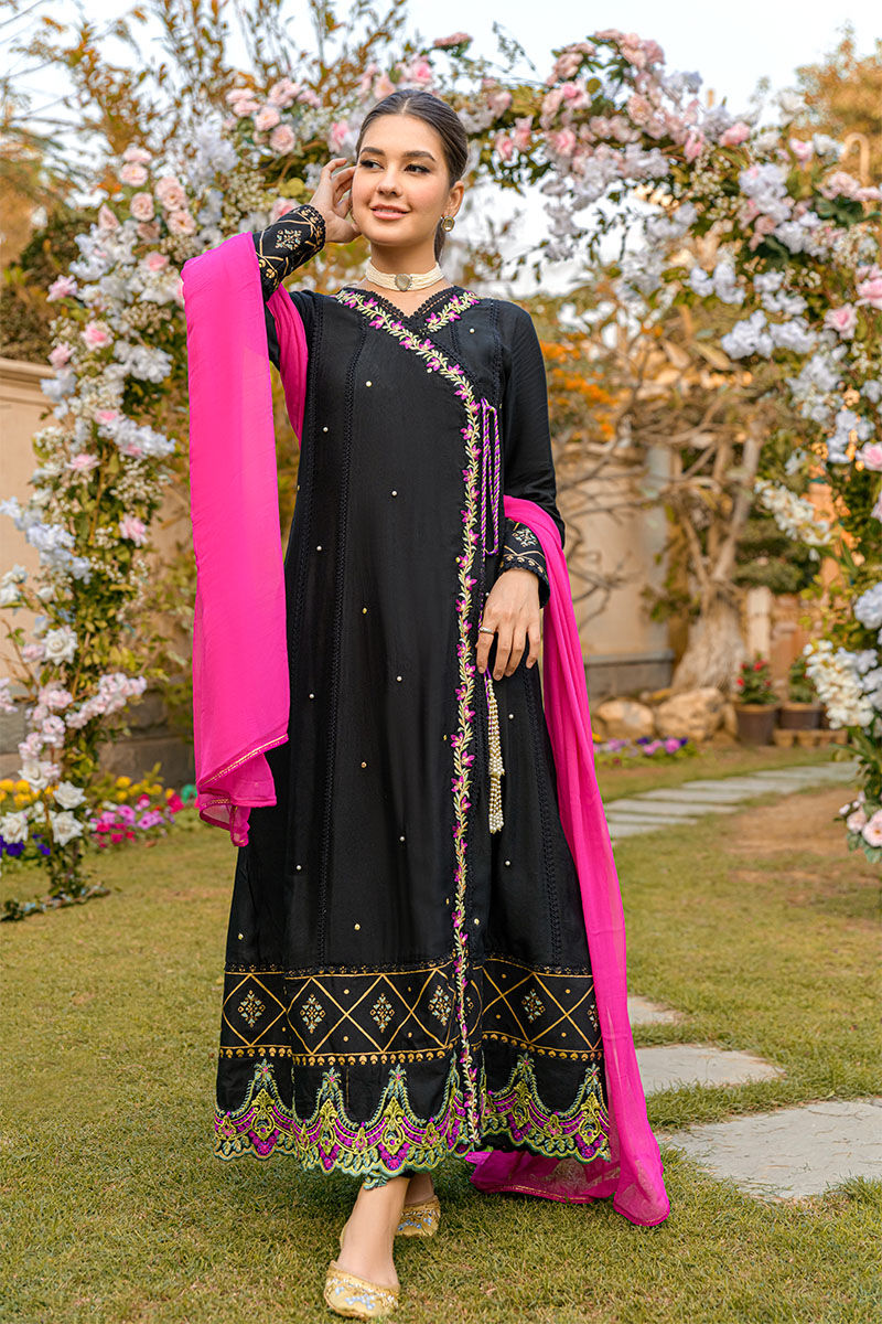 Fatima Khan | Luxury Pret 24 | BERRY BLACK