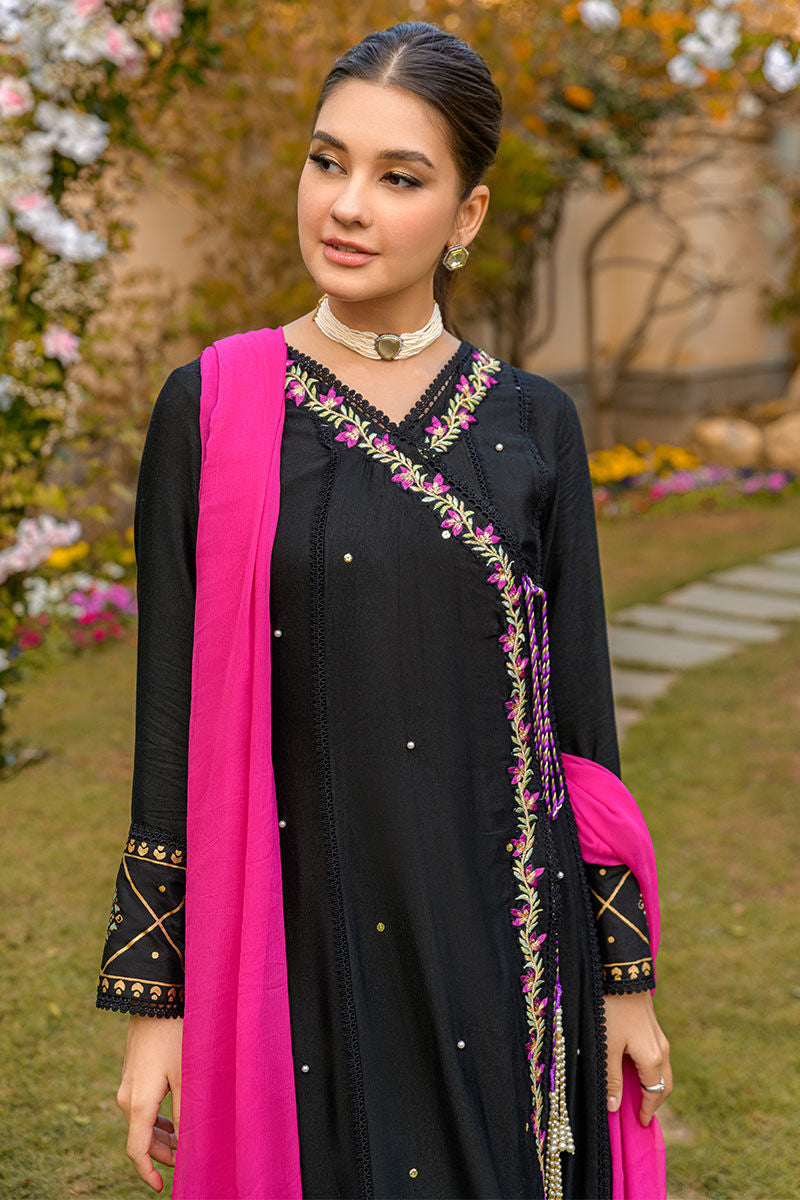Fatima Khan | Luxury Pret 24 | BERRY BLACK