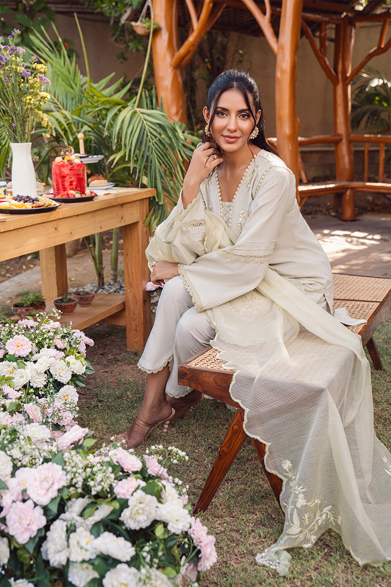 Fatima Khan | Luxury Pret 24 | SAGE IRISH GREEN