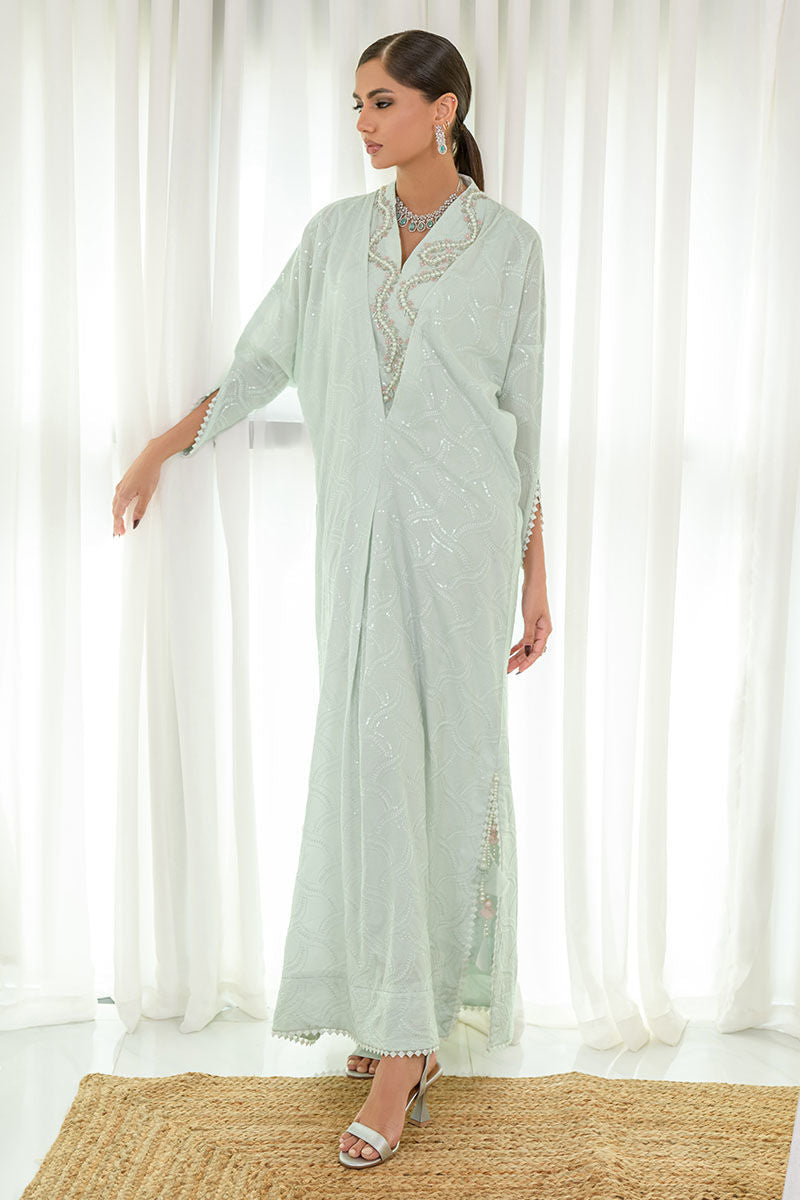 Fatima Khan | Luxury Pret 24 | AZURE MINT KAFTAN