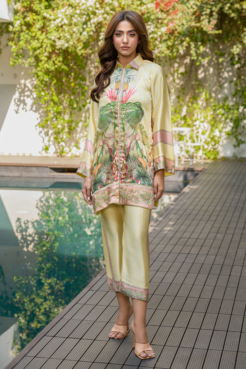 Fatima Khan | Eid Digital Silk Prints | Tropical Bliss
