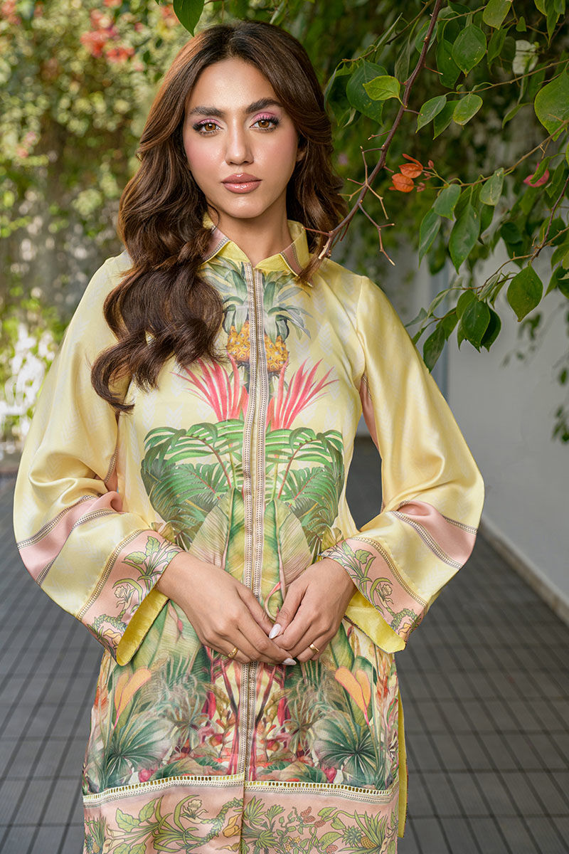 Fatima Khan | Eid Digital Silk Prints | Tropical Bliss