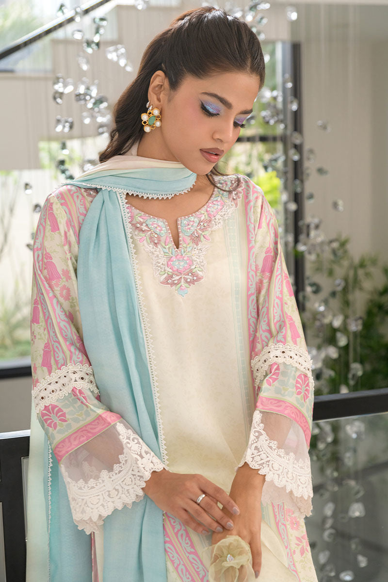 Fatima Khan | Eid Digital Silk Prints |   Sage Orchid