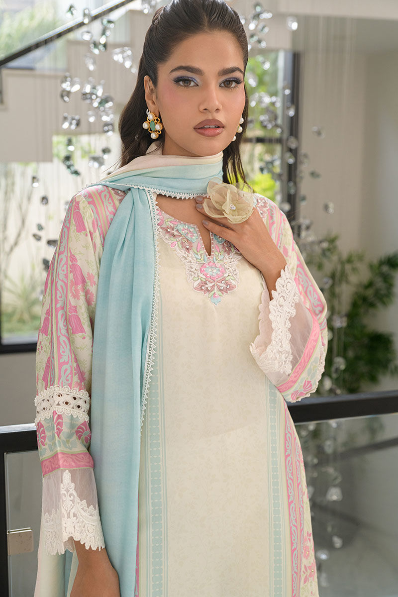 Fatima Khan | Eid Digital Silk Prints |   Sage Orchid