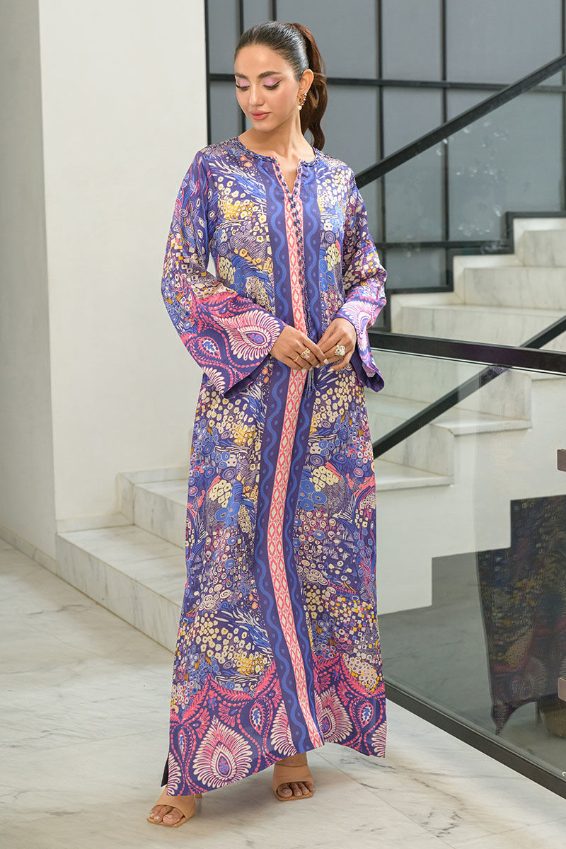 Fatima Khan | Eid Digital Silk Prints | Amethyst