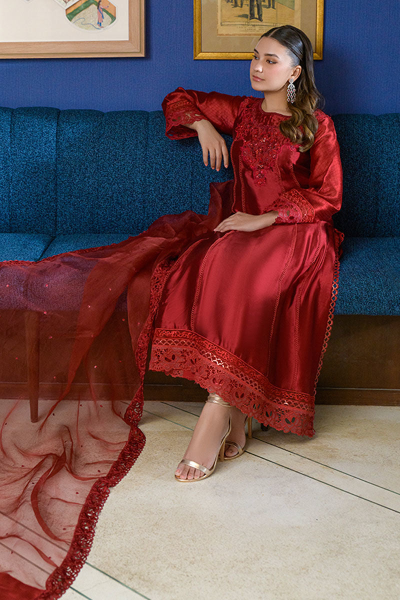 Fatima Khan | La Fleur Eid Edit | Scarlet