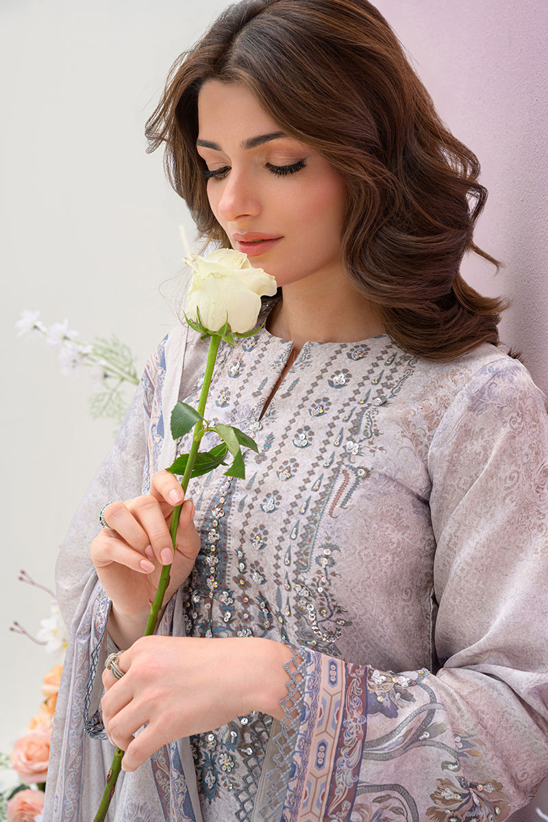 Fatima Khan | Eid Digital Silk Prints |   Moonlit Grace