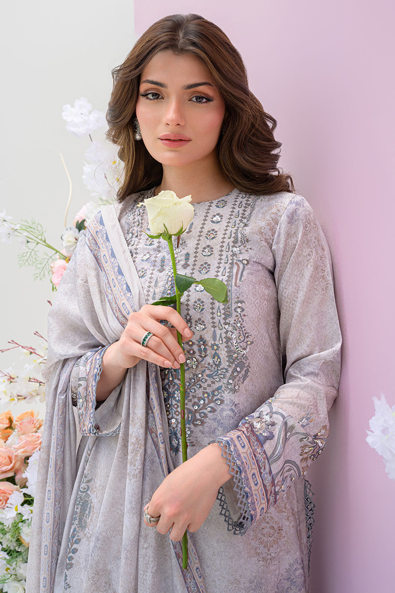 Fatima Khan | Eid Digital Silk Prints |   Moonlit Grace