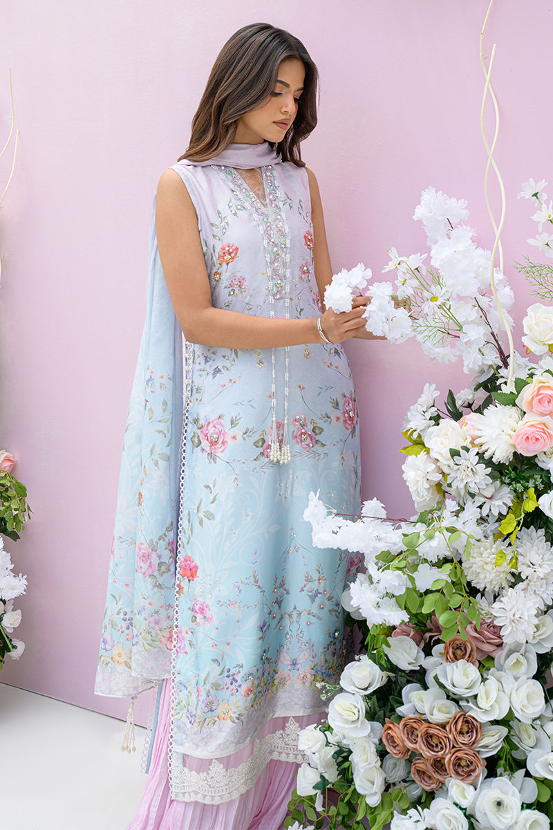 Fatima Khan | Eid Digital Silk Prints | Skye