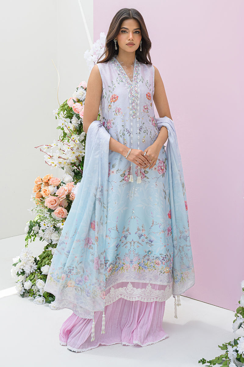 Fatima Khan | Eid Digital Silk Prints | Skye