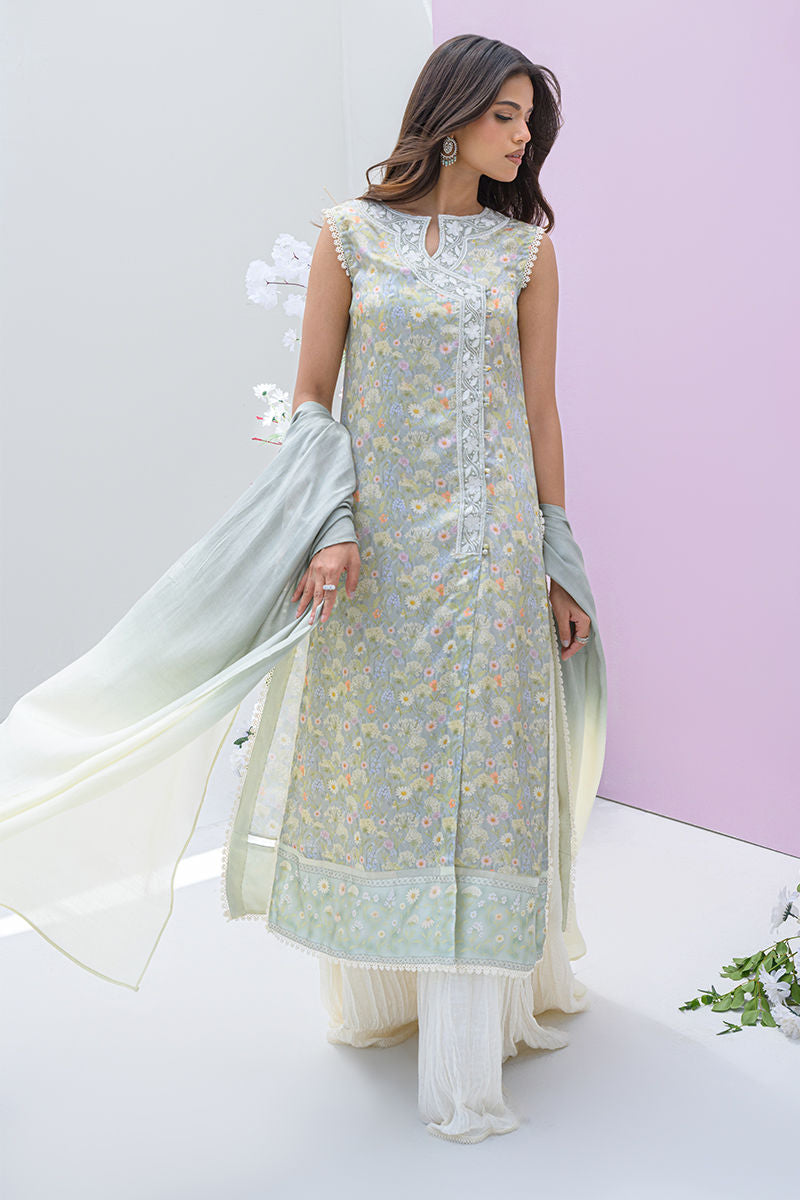 Fatima Khan | Eid Digital Silk Prints |   Dandelions