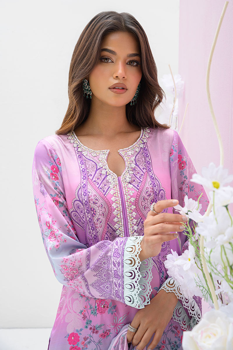 Fatima Khan | Eid Digital Silk Prints |   Gardenia