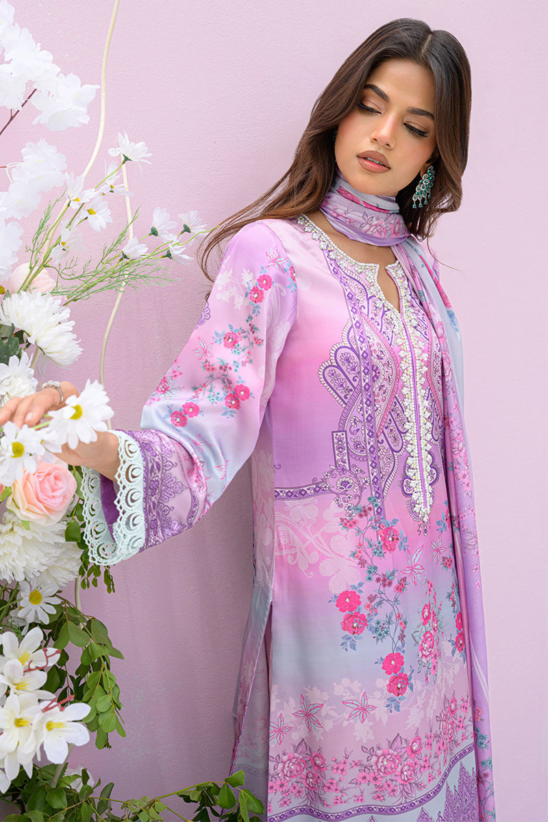 Fatima Khan | Eid Digital Silk Prints |   Gardenia