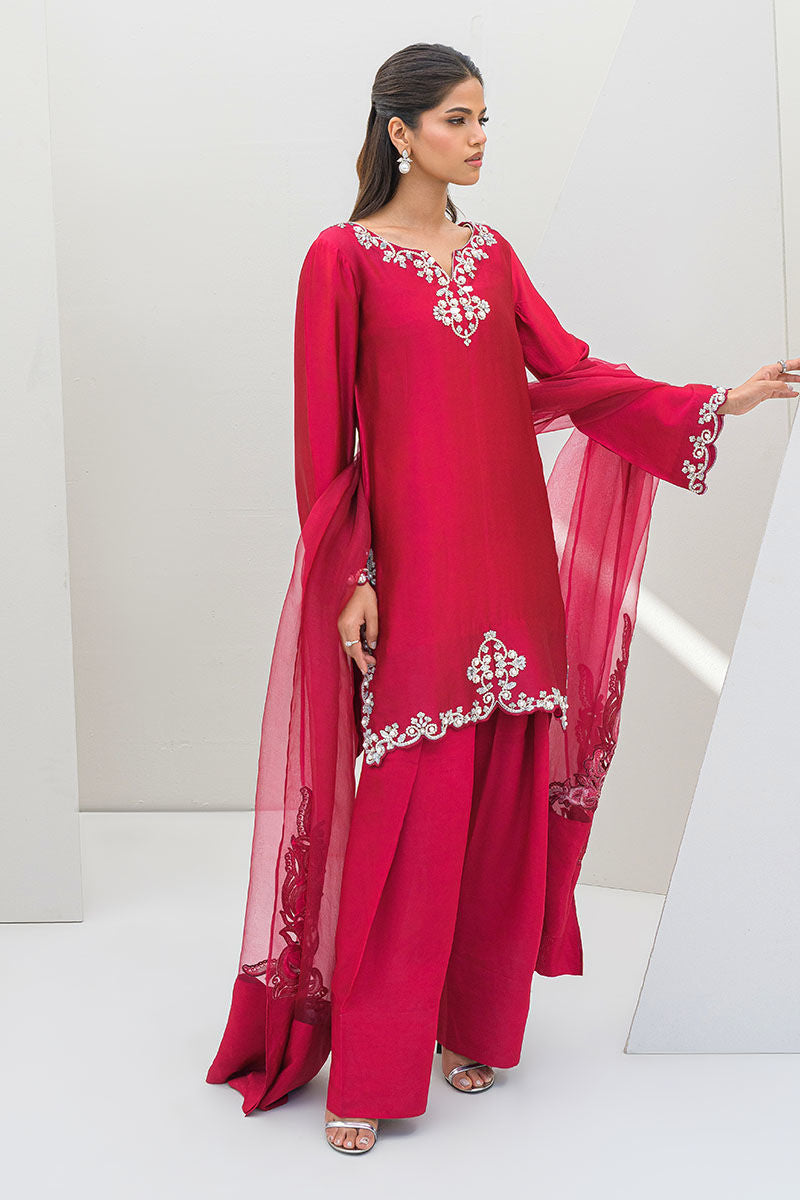 Fatima Khan | Serene Eid Luxe Pret | Ruby Rouge