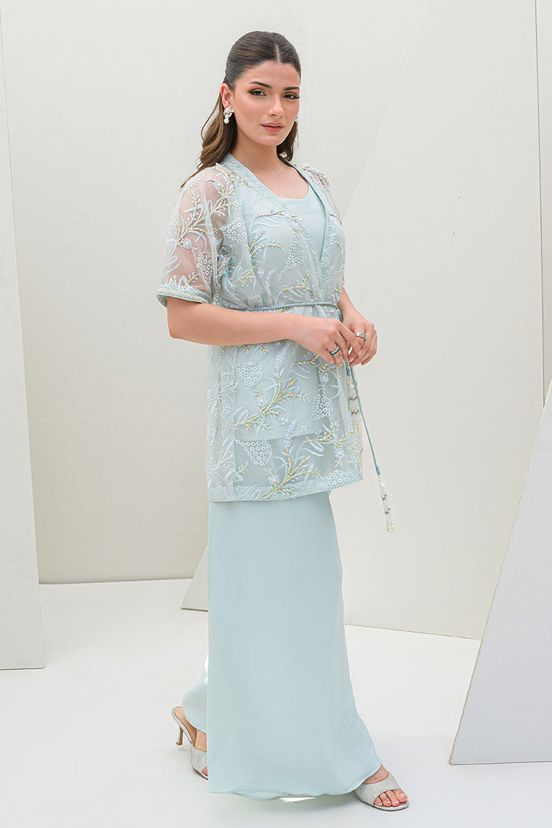 Fatima Khan | Serene Eid Luxe Pret | Luscious Aqua