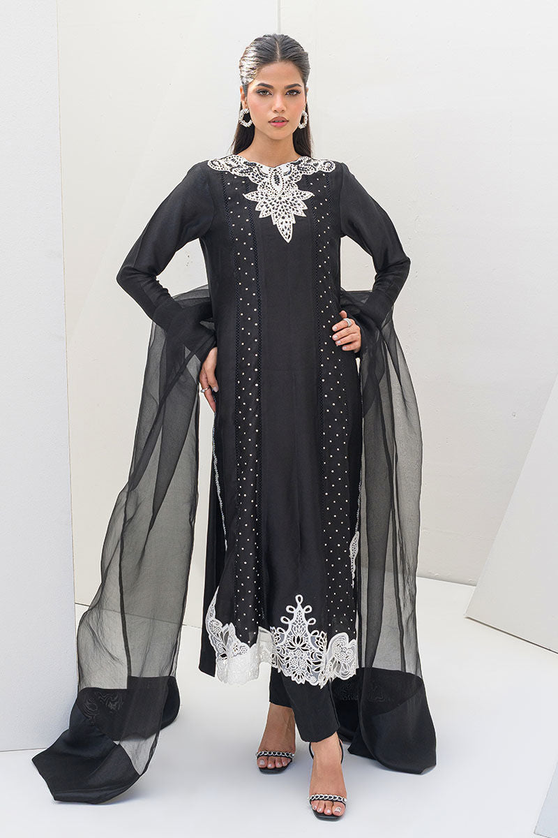 Fatima Khan | Serene Eid Luxe Pret | Obsidian