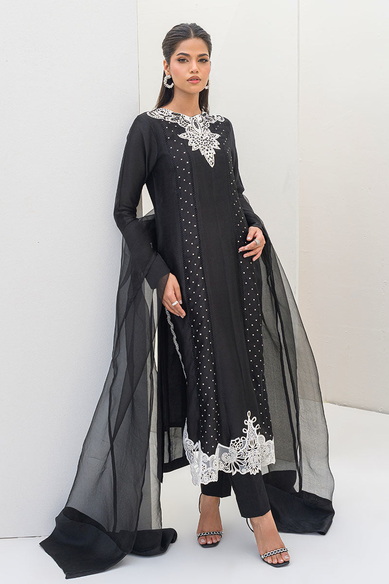 Fatima Khan | Serene Eid Luxe Pret | Obsidian
