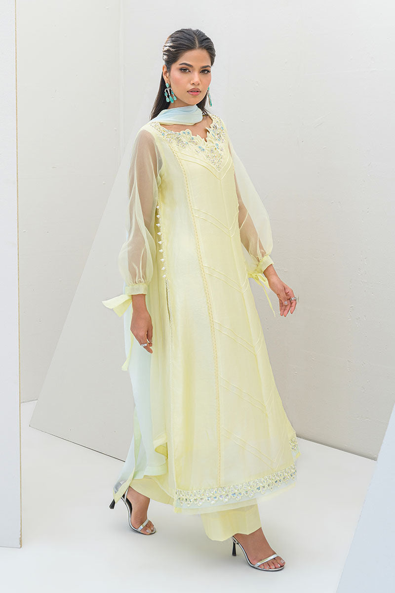 Fatima Khan | Serene Eid Luxe Pret | Lemon Love