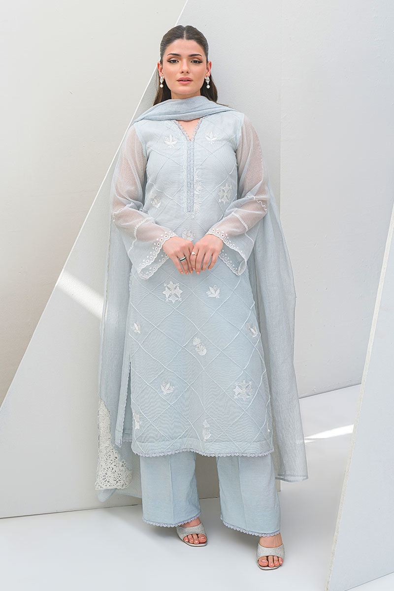 Fatima Khan | Serene Eid Luxe Pret | Azure Frost