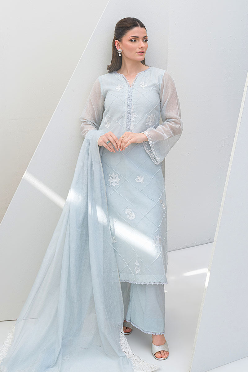 Fatima Khan | Serene Eid Luxe Pret | Azure Frost