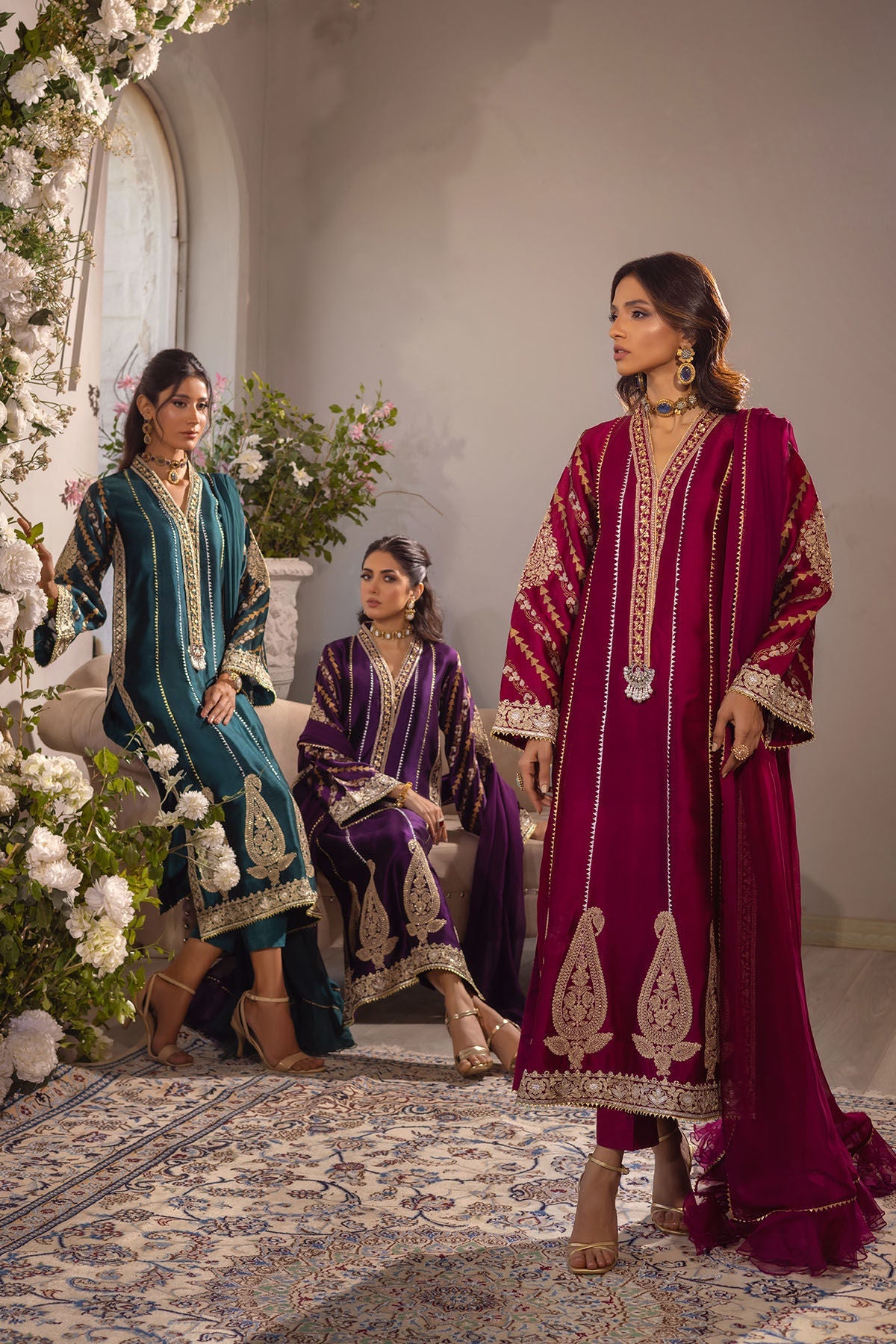 Annus Abrar | Designer Picks 24 | VISAAL CRANBERRY-SHIRT AND DUPATTA