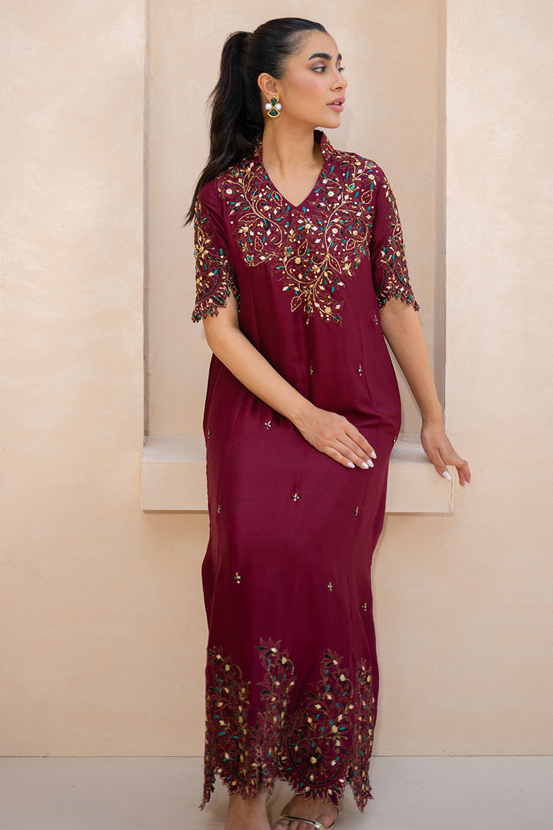 Ansab Jahangir | Luxury Silk Pret | CRIMSON