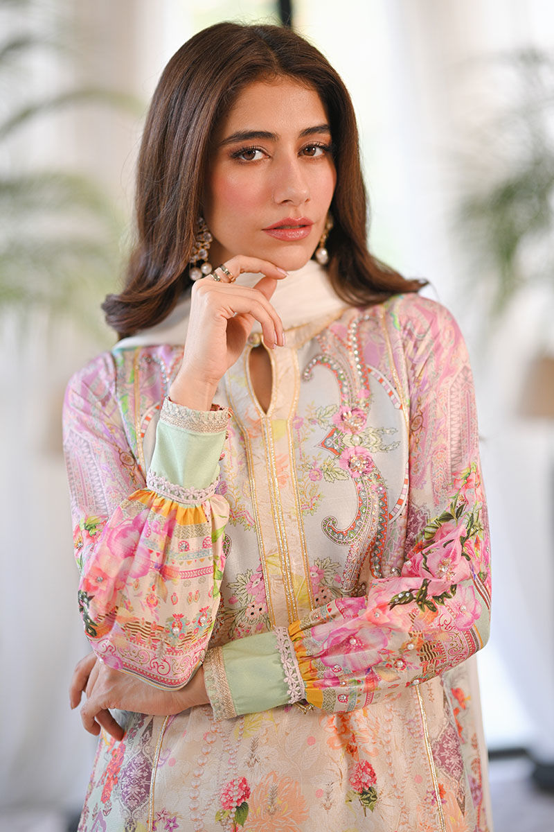 Ansab Jahangir | Digital Silk | Aliya Shirt and Dupatta