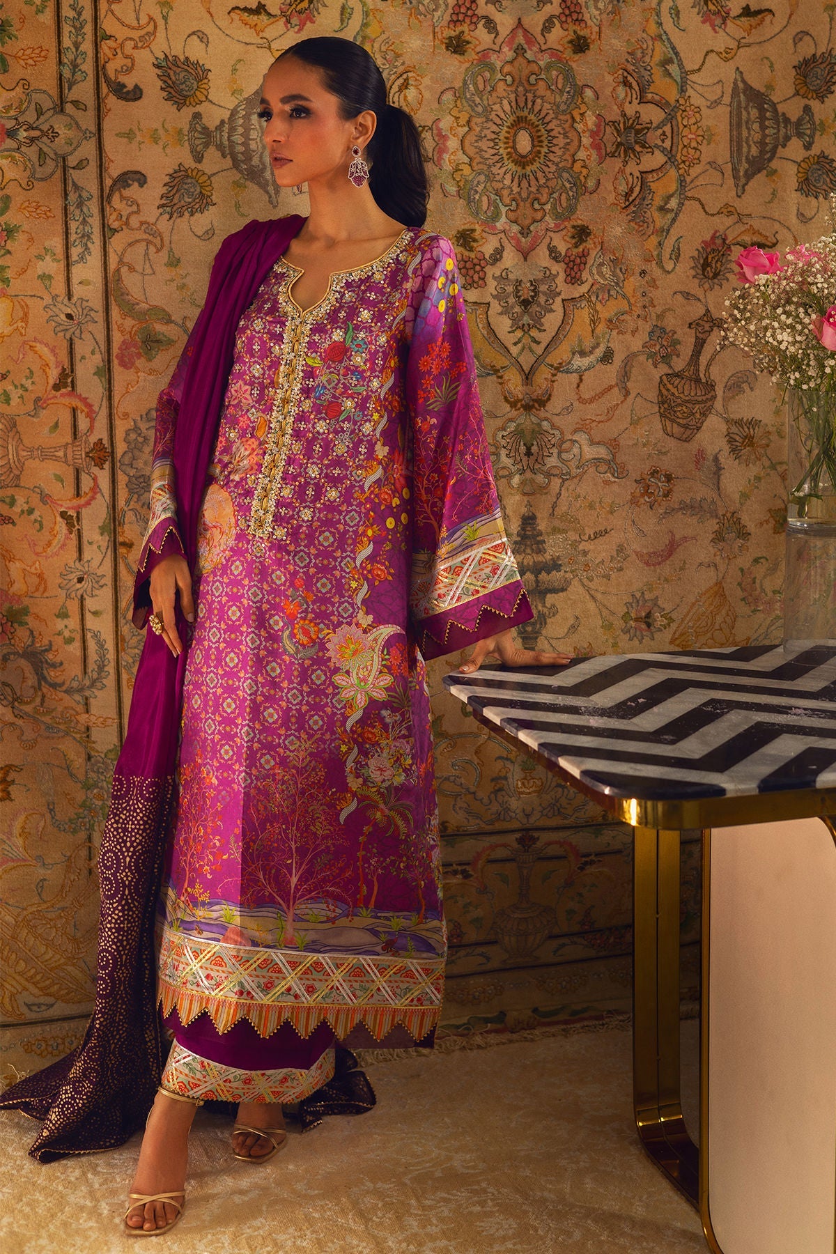 Annus Abrar | Lime Luxe Silk |   Salomi